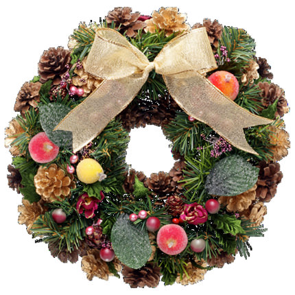 Christmas wreath "For good luck!" – from Flowers.ua