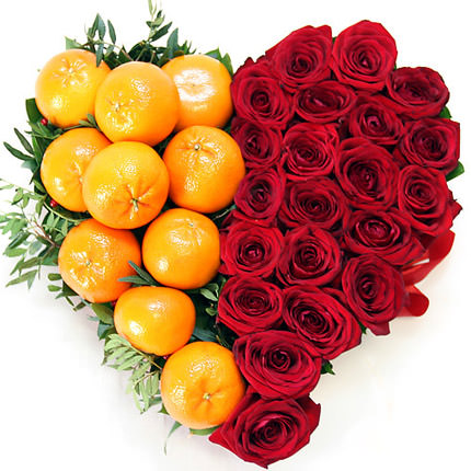 Композиція "Серце із мандарин" – від Flowers.ua