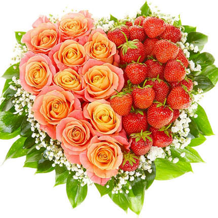 Composition with strawberries "Happiness!" – from Flowers.ua