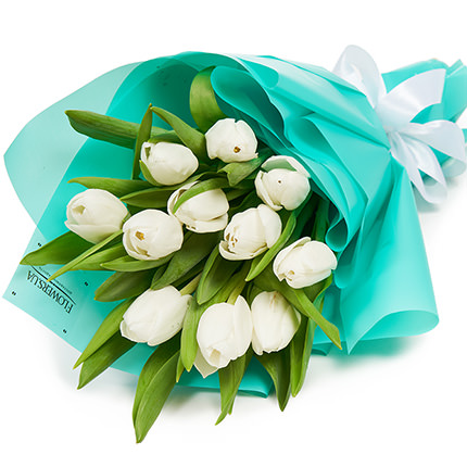 Букет білих тюльпанів  – придбати в Україні
