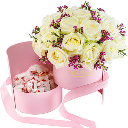 Flowers in a box "All about love...!"  - buy in Ukraine