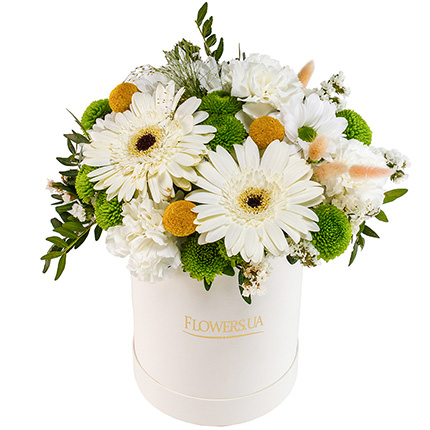 Квіти в коробці "Ніжне почуття"  - придбати в Україні