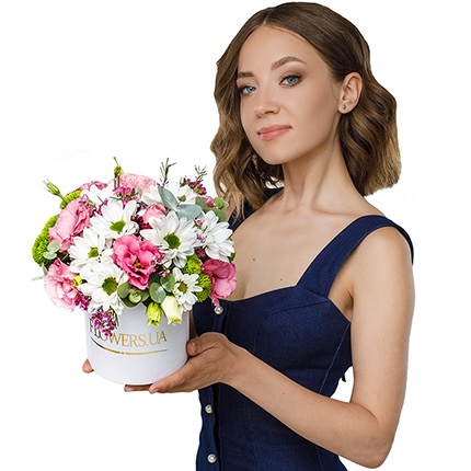 Цветы в коробке "Соблазн"  - купить в Украине