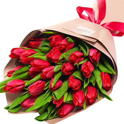 Букет "25 красных тюльпанов"  - купить в Украине