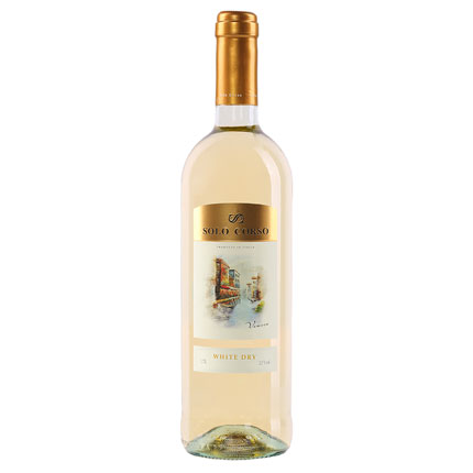 Вино Solo Corso белое сухое 11% 0,75л  - купить в Украине