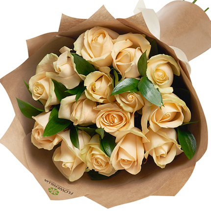 Букет "15 кремовых роз!"  - купить в Украине
