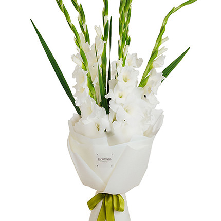 Bouquet "7 white gladioluses"  - buy in Ukraine