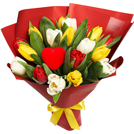 Букет тюльпанов "С любовью"  - купить в Украине