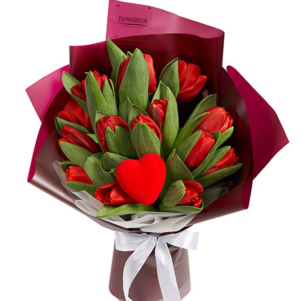 Bouquet "15 red tulips"  - buy in Ukraine