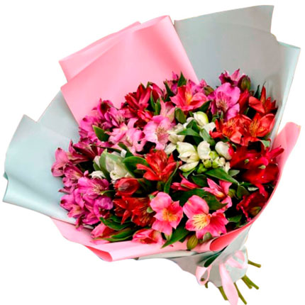 Bouquet "19 colorful alstroemerias"  - buy in Ukraine