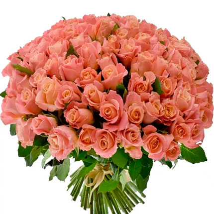 101 роза Мисс Пигги 80 см  - купить в Украине