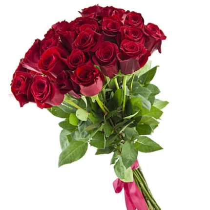 25 троянд Red Torch (Кенія)  - придбати в Україні