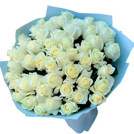 51 белая роза (Кения)  - купить в Украине