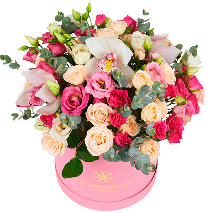 Цветы в коробке "Нефертити!" – от Flowers.ua