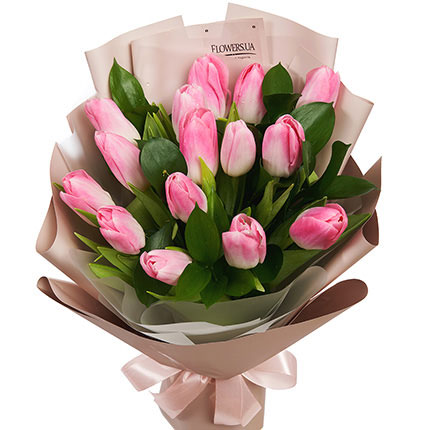 Bouquet "13 pink tulips"  – buy in Ukraine