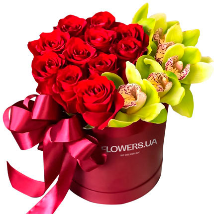Flowers in a box "Glamour"  – buy in Ukraine