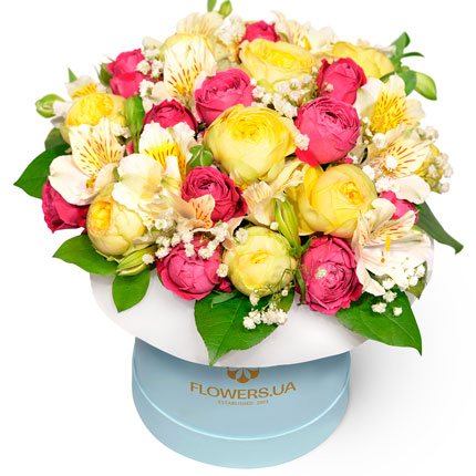 Flowers in a box "Flower dessert" – from Flowers.ua