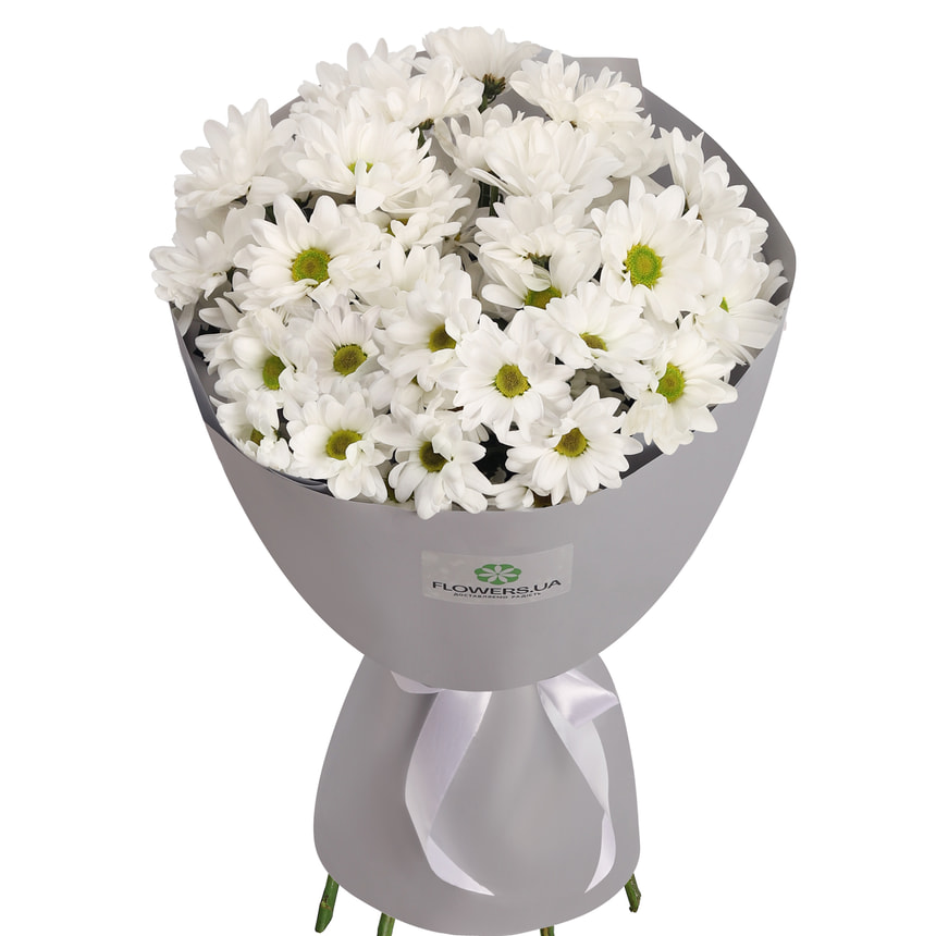 "Kyoto" bouquet of 5 white chrysanthemums