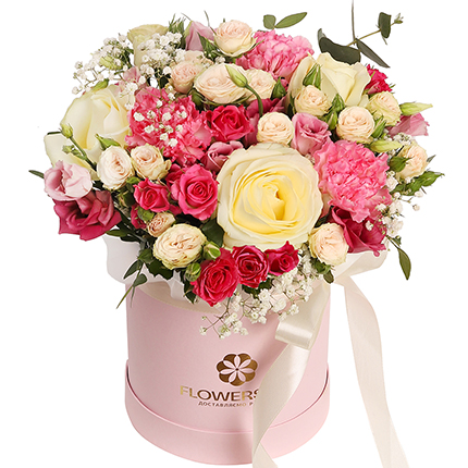 Flowers in a box "Pompadour"  – buy in Ukraine