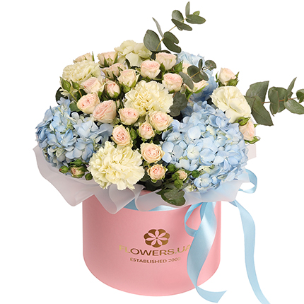 Квіти в коробці "Бароко"  – придбати в Україні