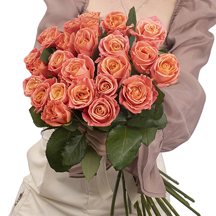 Букет "21 роза Мисс Пигги"  – купить в Украине