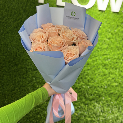 Special Offer! 11 cream roses  – buy in Ukraine