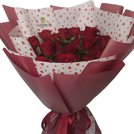 АКЦИЯ! 31 красная роза  – купить в Украине