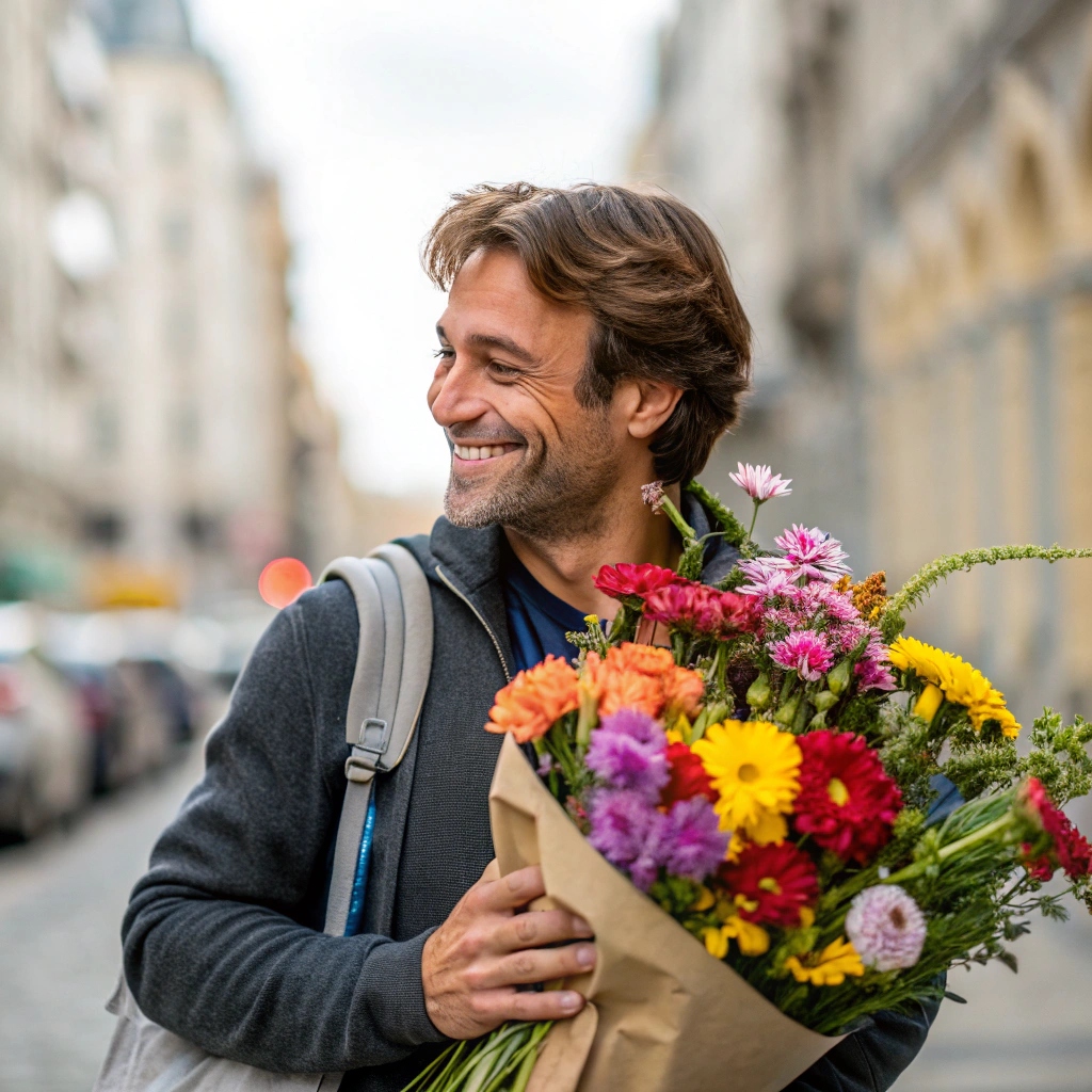 Привітання з Днем янгола Володимира — стильні чоловічі букети з характером