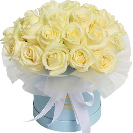 Flowers in a box "Delicate embrace" - order with delivery