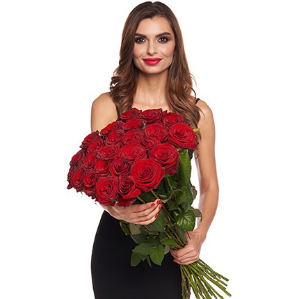 Акція! "25 червоних троянд" – замовити з доставкою