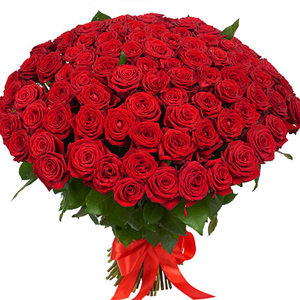 Букет "101 червона троянда" - доставка по Україні