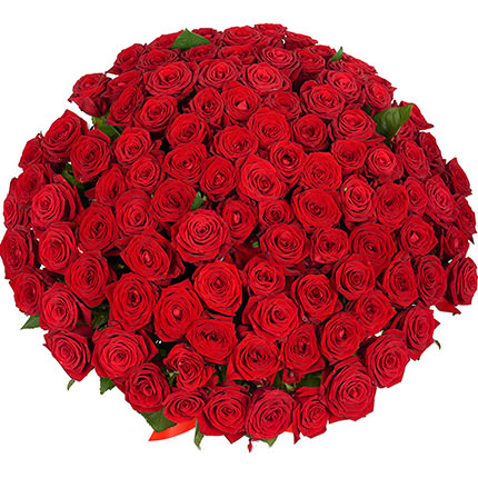 Букет "101 червона троянда" - замовити з доставкою