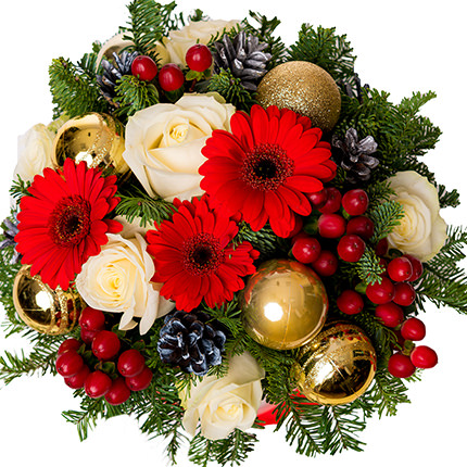 Composition in a box "Winter Flowers" - order with delivery