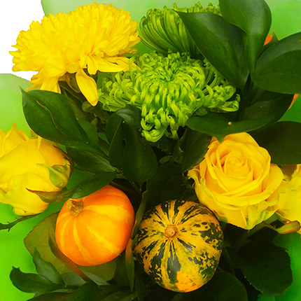 Author's bouquet "Funny pumpkins" - order with delivery