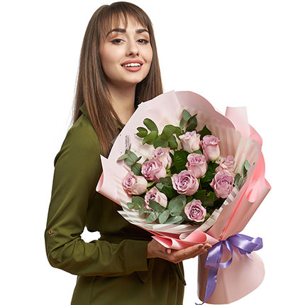Bouquet of 21 roses "Memory Lane" – delivery in Ukraine