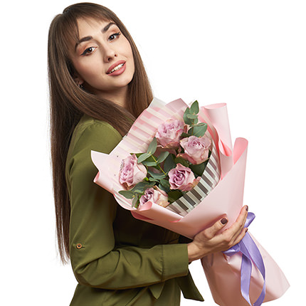 Bouquet of 5 roses "Memory Lane" - delivery in Ukraine