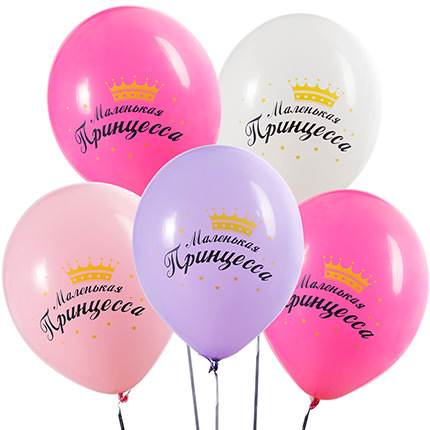 Collection of balloons "Princess" - 5 balloons – delivery in Ukraine