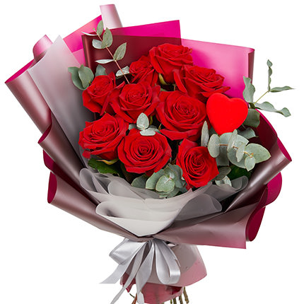 Bright bouquet "Love!" – order with delivery