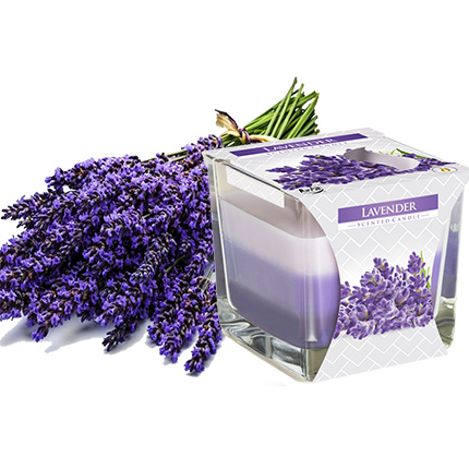 Three-layer candle "Lavender" - delivery in Ukraine