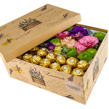 Composition in a box "To my beloved" - delivery in Ukraine