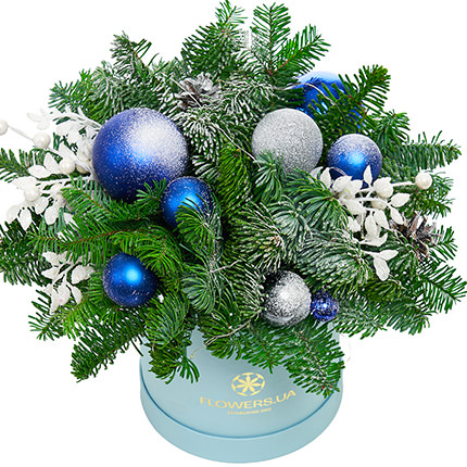 Composition with garland "Winter shine" – order with delivery