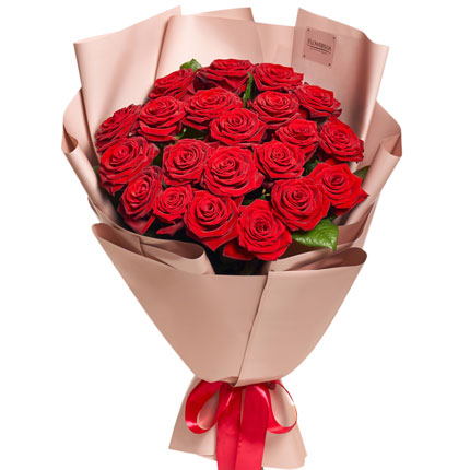 Букет в упаковке "21 красная роза!" - доставка по Украине