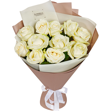 Авторский букет "11 белых роз!" - доставка по Украине