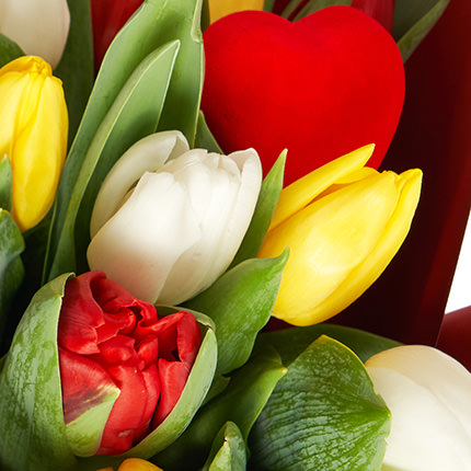 Bouquet of tulips "With love" - order with delivery