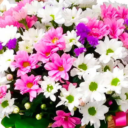 Basket of chrysanthemums "Bright glade" - order with delivery