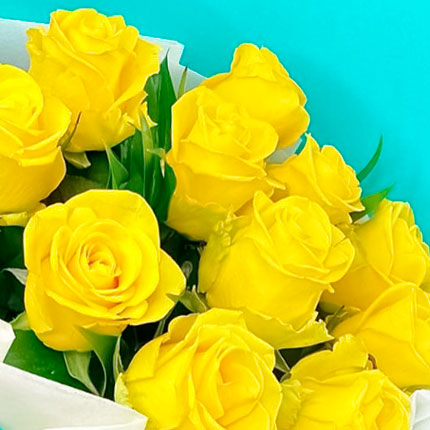 Букет "11 жовтих троянд" - замовити з доставкою