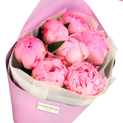 Bouquet "7 delicate peonies" – delivery in Ukraine