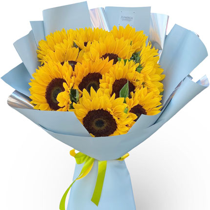 Bouquet "11 bright sunflowers" - delivery in Ukraine