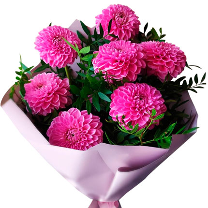Bouquet "7 bright dahlias" – delivery in Ukraine