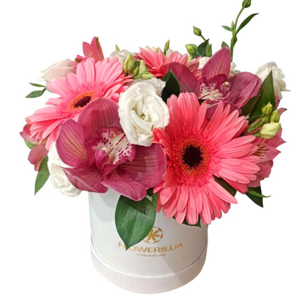 Квіти у коробці "Увага" - доставка по Україні